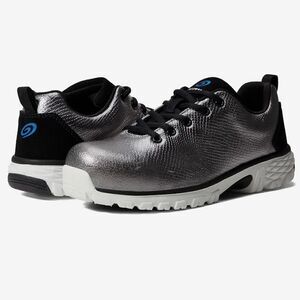 NIB New Nautilus Safety Footwear Spark CT Metallic Grey Silver Shoes 7.5M